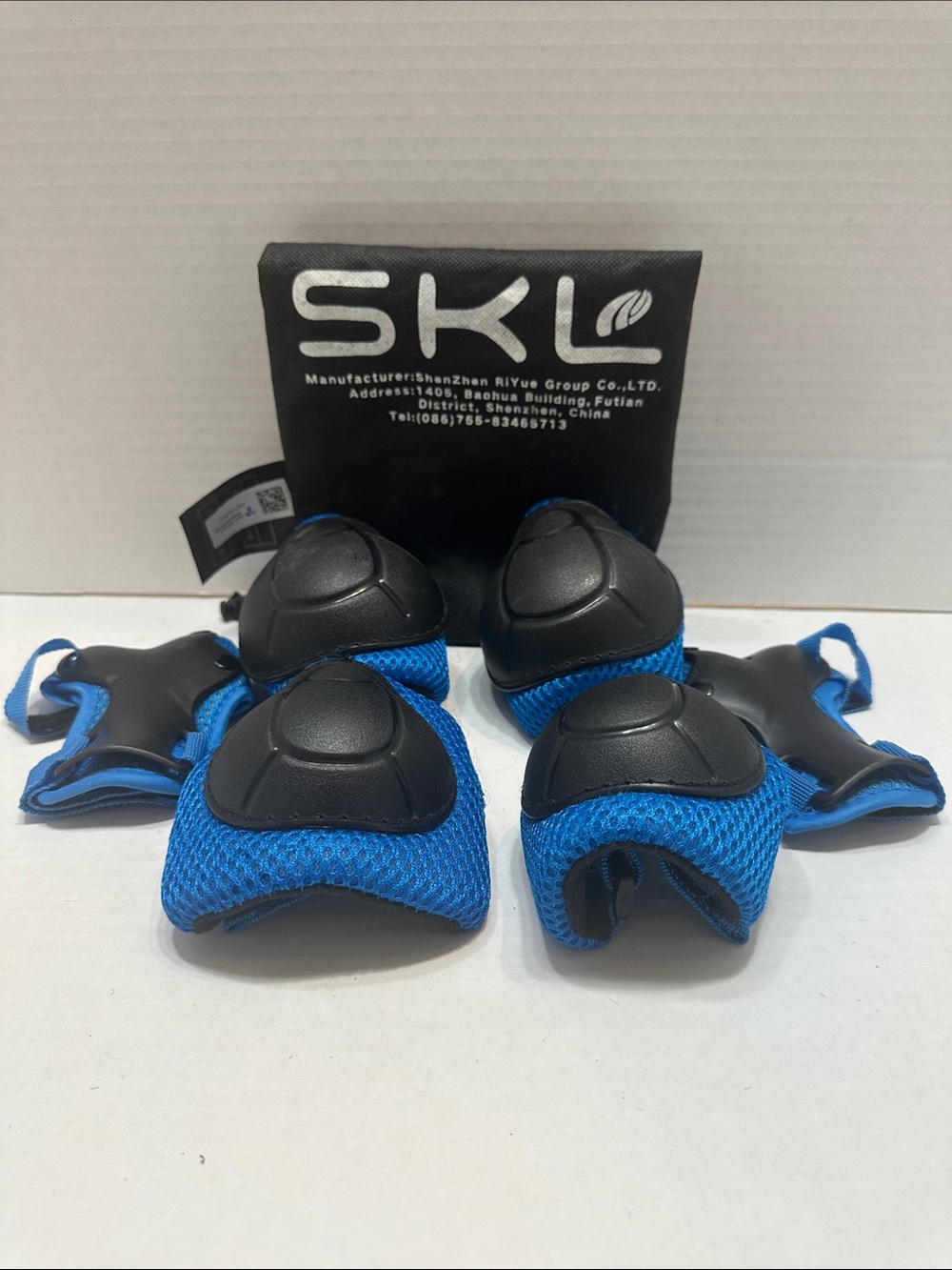 Kids Blue Protective Pad Set for Elbows, Knees & Wrists